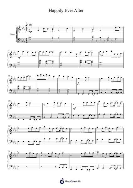 Happily Ever After Sheet Music by TOMORROW X TOGETHER-Arr.Hartkeats