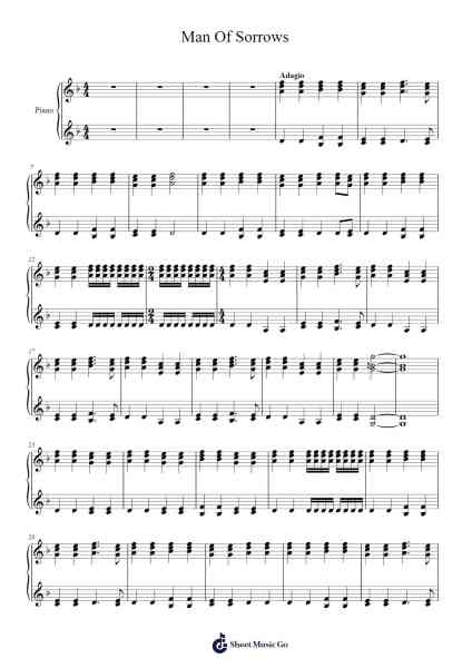 Man Of Sorrows Sheet Music by Bruce Dickinson-Arr.Conpiers