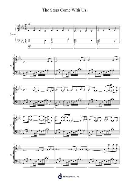 The Stars Come With Us Sheet Music by BratvaLegendMS-Arr.Millsharp Waygrace