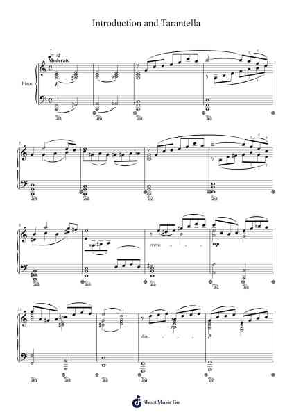 Introduction and Tarantella, Op. 43 Sheet Music by Pablo de Sarasate-Arr.Haletra Kimstone