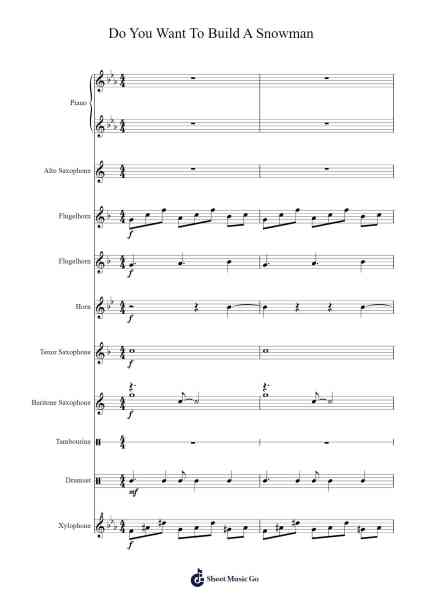 Do You Want To Build A Snowman Musica per pianoforte di - Arr.Caerwood Belch
