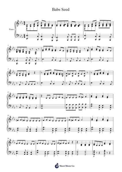 Babs Seed Sheet Music by Daniel Ingram-Arr.Yuleboyle Kingshous