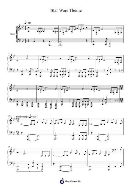 Star Wars Theme Sheet Music by John Williams-Arr.Sainsram