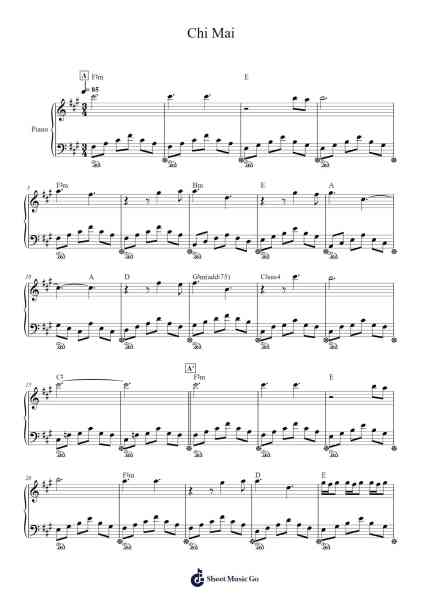 Chi Mai Sheet Music by Stray Kids-Arr.Joejosh Demptout