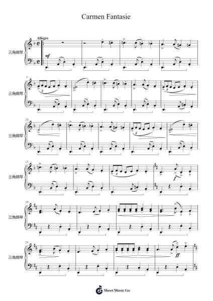 Carmen Fantasie Sheet Music by Franz Waxman/Georges Bizet-Arr.Noelje