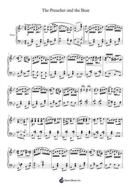 The Preacher and the Bear, Op. 204 樂譜由 Arthur Longbrake - 編曲 Joanreade Annlus