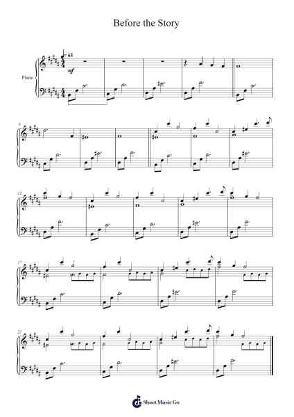 Before the Story Sheet Music by Toby Fox-Arr.Daitrid Piersliam