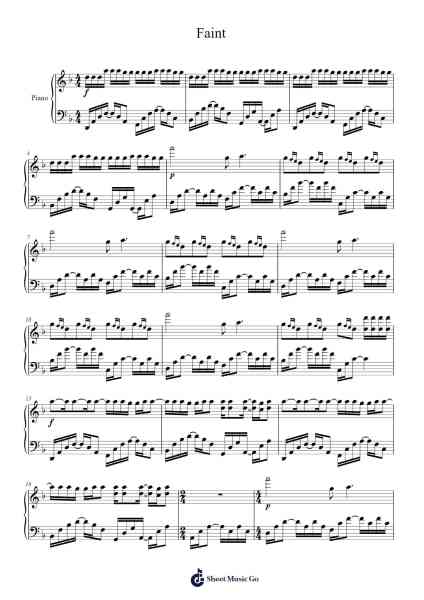 Faint Musica per pianoforte di Linkin Park - Arr.Colyork