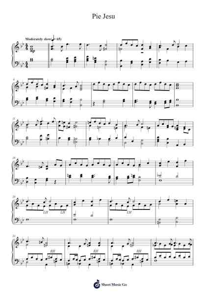 Requiem, Op. 48: Pie Jesu Sheet Music by Gabriel Fauré-Arr.Jamesstone