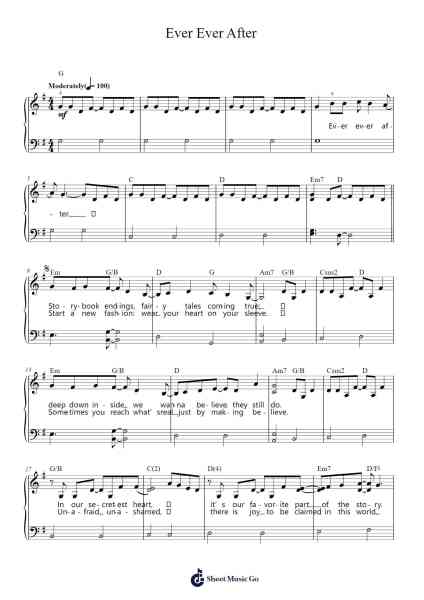 Ever Ever After Sheet Music by Stephen Schwartz-Arr.Ruthives Sibylxy