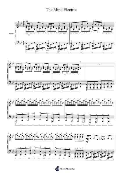 The Mind Electric Sheet Music by Tally Hall-Arr.Nestowe Yorkse