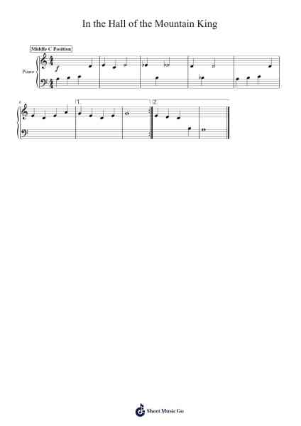 In the Hall of the Mountain King Sheet Music by Edvard Grieg-Arr.Cocroft Blairkins