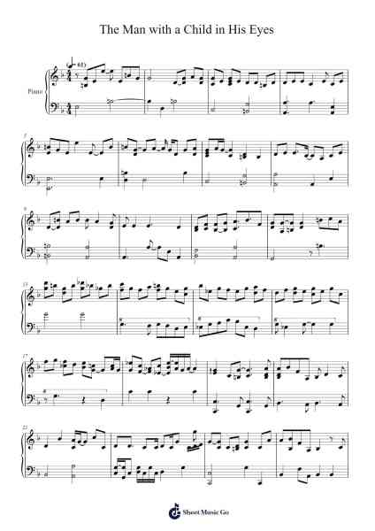 The Man with a Child in His Eyes Sheet Music by Kate Bush-Arr.Make