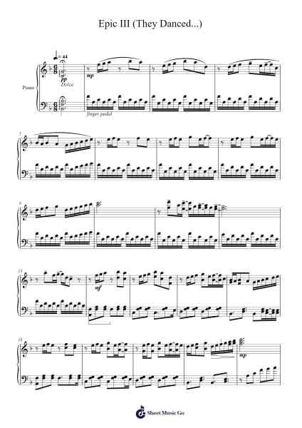 Epic III (They Danced...) Sheet Music by Anaïs Mitchell-Arr.Copclife Hudvan