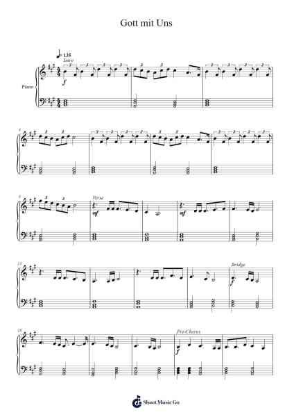 Gott mit Uns Sheet Music by Sabaton-Arr.Thadean Chilridge