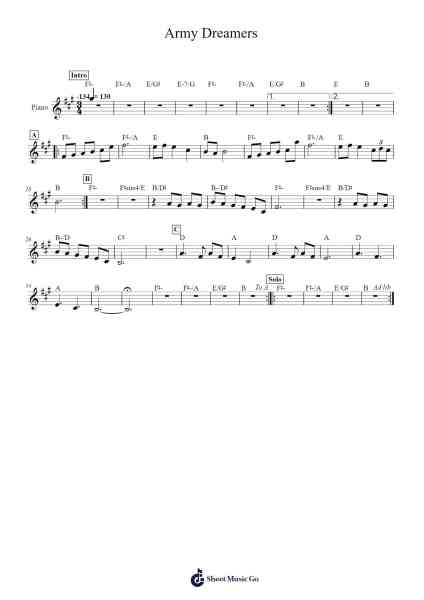 Army Dreamers Sheet Music by Vincent Peirani/Emile Parisien-Arr.Bonyork