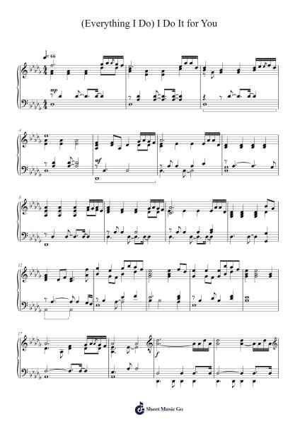 (Everything I Do) I Do it for You Sheet Music by Bryan Adams-Arr.Benga