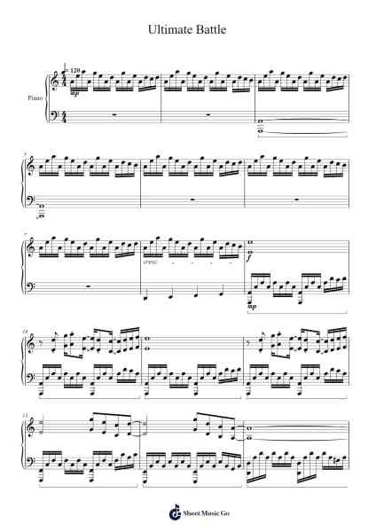 Ultimate Battle Sheet Music by Laura Shigihara-Arr.Zoetricia Smedsibyl