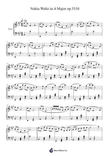 Waltz in A Major, Op. 3310 Sheet Music by Bobzin Matias Chadi-Arr.Mewood Teries