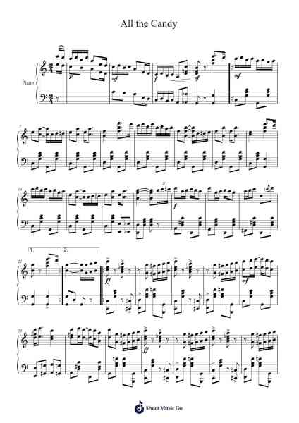 All the Candy Sheet Music by E. Harry Kelly-Arr.Jouboyd Calgel