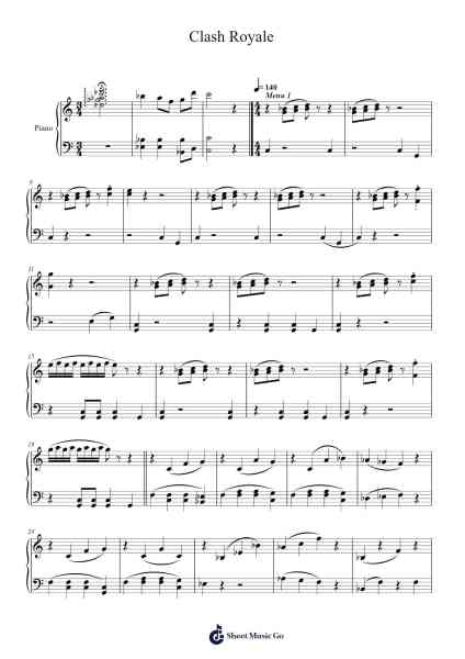 Clash Royale Sheet Music by Supercell-Arr.Hicksriet