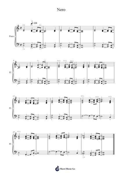 Nero Sheet Music by Lanwolf-Arr.Comnions Irlay