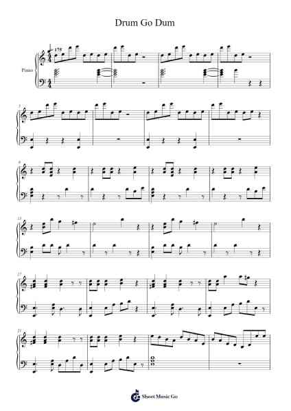 Drum Go Dum Sheet Music by Riot Games-Arr.Thomgreg