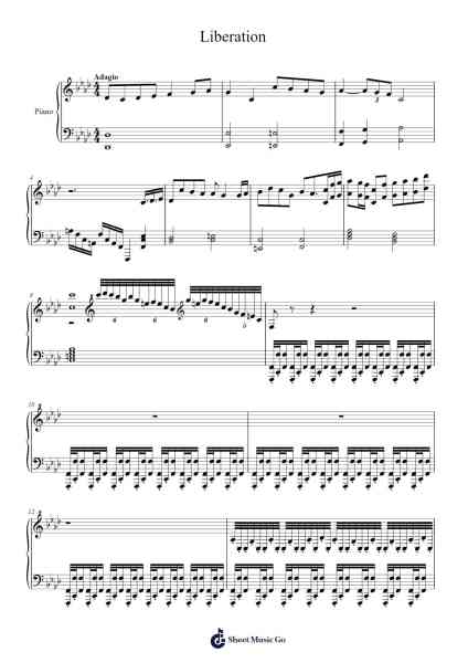 Liberation Sheet Music by undefined-Arr.Humera