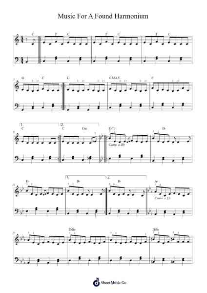 Music For A Found Harmonium Sheet Music by Vicens Borrell-Arr.Lupeg
