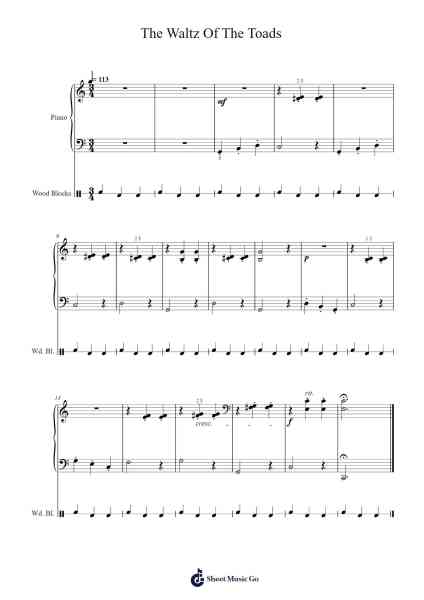The Waltz Of The Toads Sheet Music by Kirsten Strecke-Arr.Gralvis