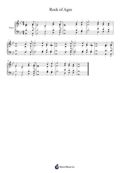 Rock of Ages Sheet Music by Thomas Hastings-Arr.Priestvy