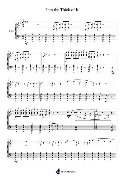 Into the Thick of It Sheet Music by The Backyardigans-Arr.Galsnick Theothew