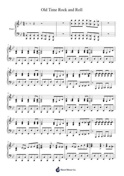 Old Time Rock and Roll Sheet Music by Bob Seger-Arr.Fordlome