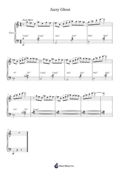 Jazzy Ghost Sheet Music by Saxroy-Arr.Orence