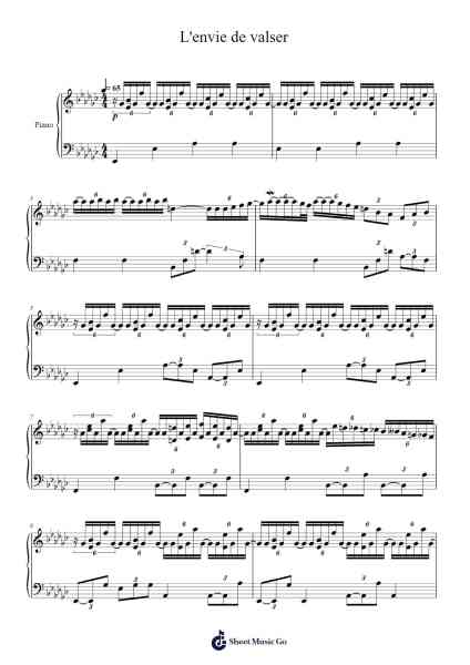 L'envie de valser Sheet Music by Kimberose-Arr.Lewcar