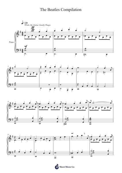 The Beatles Compilation Sheet Music by undefined-Arr.Hubpir