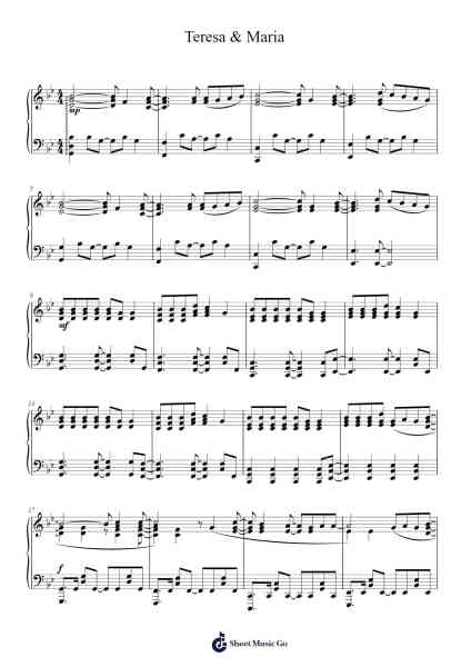 Teresa & Maria Sheet Music by Jerry Heil/Alyona Alyona-Arr.Uppold Bruckey