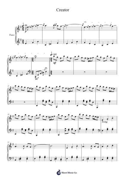 Creator Sheet Music by Lena Raine-Arr.Leron