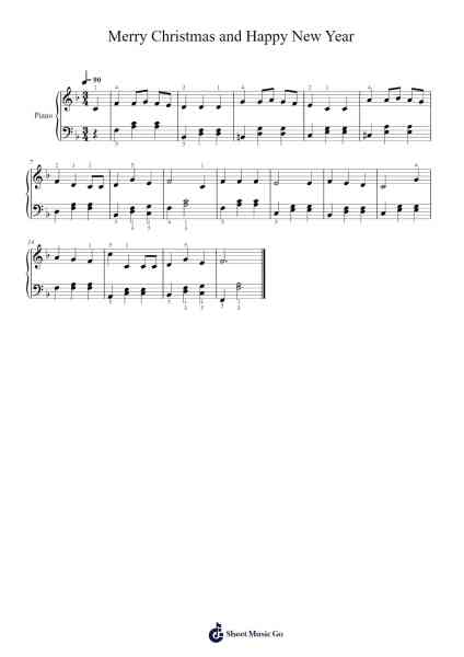 Merry Christmas and Happy New Year Sheet Music by Martha Wainwright-Arr.Ldad Jeanvan
