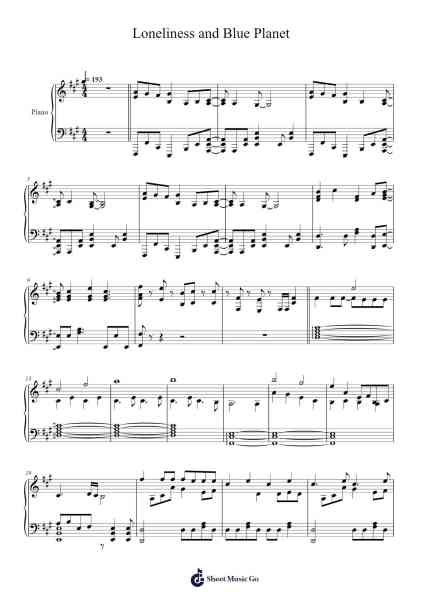 Guitar, Loneliness and Blue Planet Sheet Music by Kessoku Band-Arr.Yetlup Hoybird