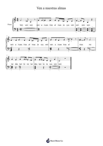 Ven a nuestras almas - Gozos de Navidad Sheet Music by Misc Traditional-Arr.Jackbing Priceliot