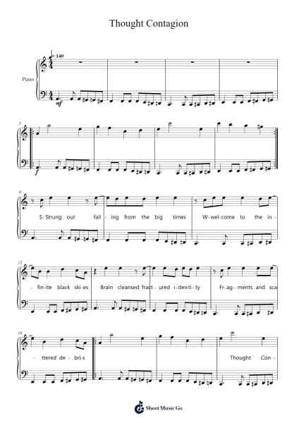 Thought Contagion Sheet Music by Pumens Faulkgrant-Arr.Kirkjoel