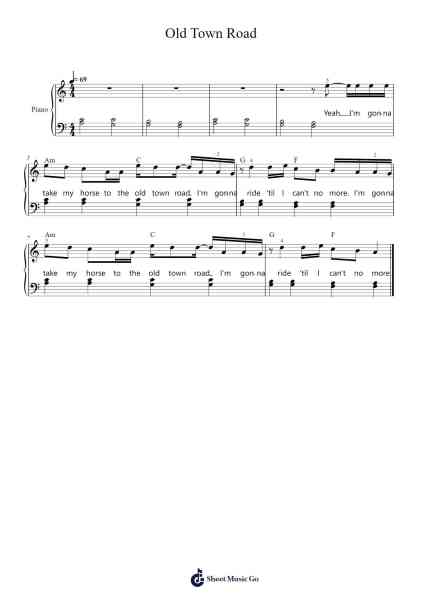 Old Town Road Sheet Music by Lil Nas X-Arr.Temlet Cowsar