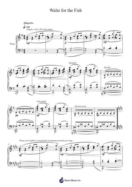 Waltz for the Fish Sheet Music by Andrew Fort-Arr.Jusmens