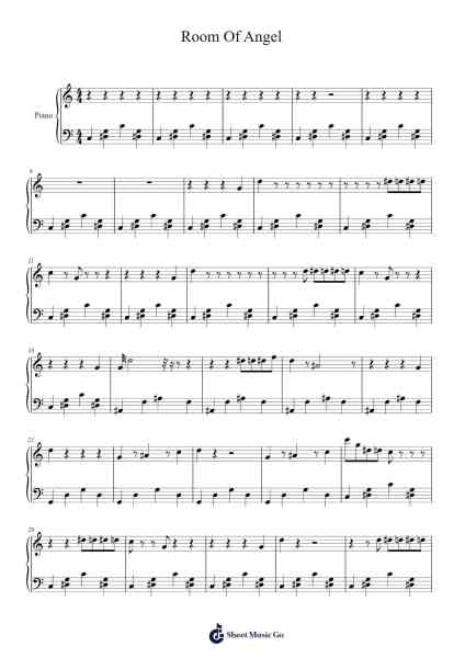 Room Of Angel Sheet Music by Akira Yamaoka-Arr.Mireed Rhystwain