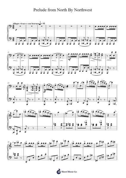 Prelude From North By Northwest Sheet Music by Bernard Herrmann-Arr.Hagpold