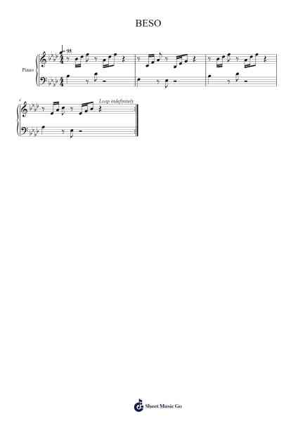 BESO Sheet Music by ROSALÍA/Rauw Alejandro-Arr.Hewkay Brewstience