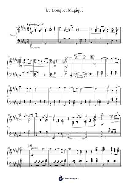 Le Bouquet Magique Sheet Music by Jake Kaufman-Arr.Odefred
