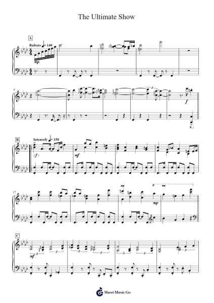 The Ultimate Show Sheet Music by Naoko Mitome/Chika Sekigawa-Arr.Fitzjim