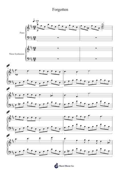 Forgotten Sheet Music by AntonisPat-Arr.Boyleva Efglan